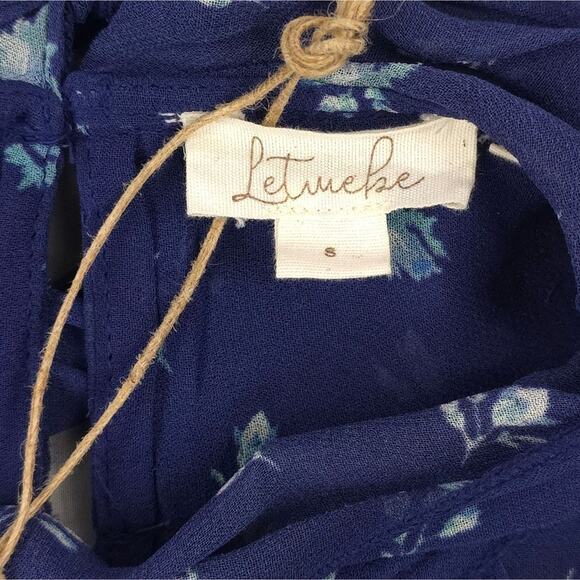 Anthropologie Let Me Be Mock Neck Mini Dress Floral Boho - Picture 10 of 14